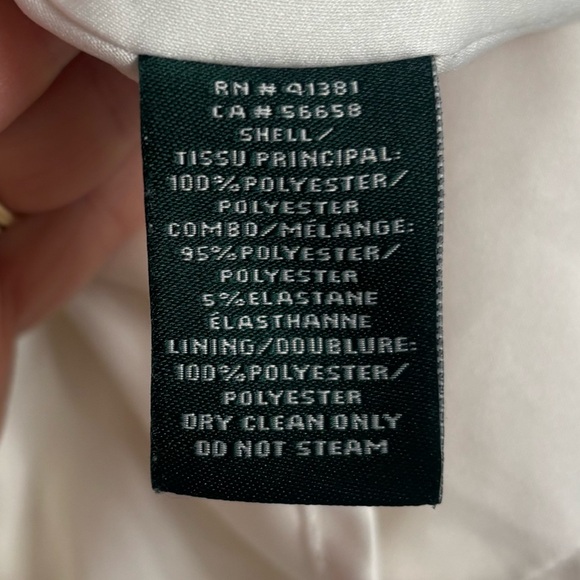 Lauren Ralph Lauren Black and Cream Formal Fit N Flare Dress Small - Picture 6 of 6